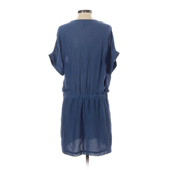 BCBGMAXAZRIA Short Sleeve Dress Blue Size 8 - Picture 6 of 16